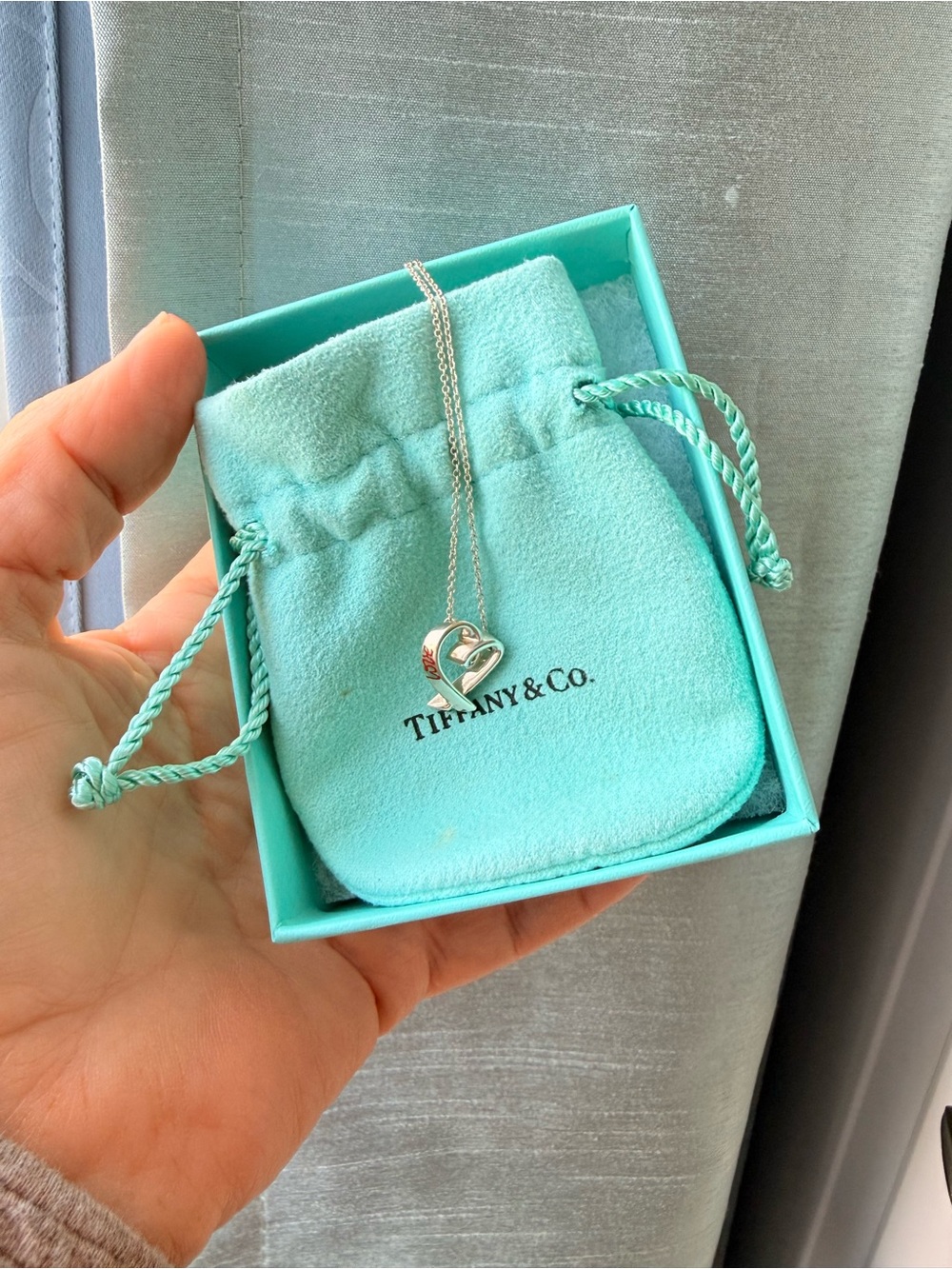 ✨ Tiffany & Co. Loving Heart “Graffiti Love” Necklace ❤️✨ Mothers Day! - Picture 7 of 11
